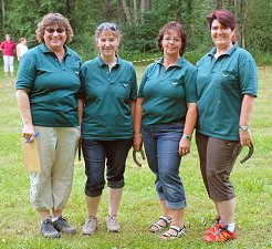 Das Team der Hufeisenwerferinnen